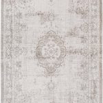 Louis De Poortere tapis, Fading World Salt & Pepper 8383, Medallion design