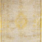 Louis De Poortere tapis, Fading World Grey Yellow 9062, Medallion design