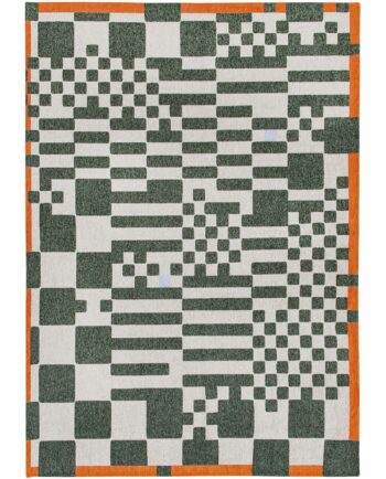 Louis De Poortere tapis Craft Chess 9339 Deep Green