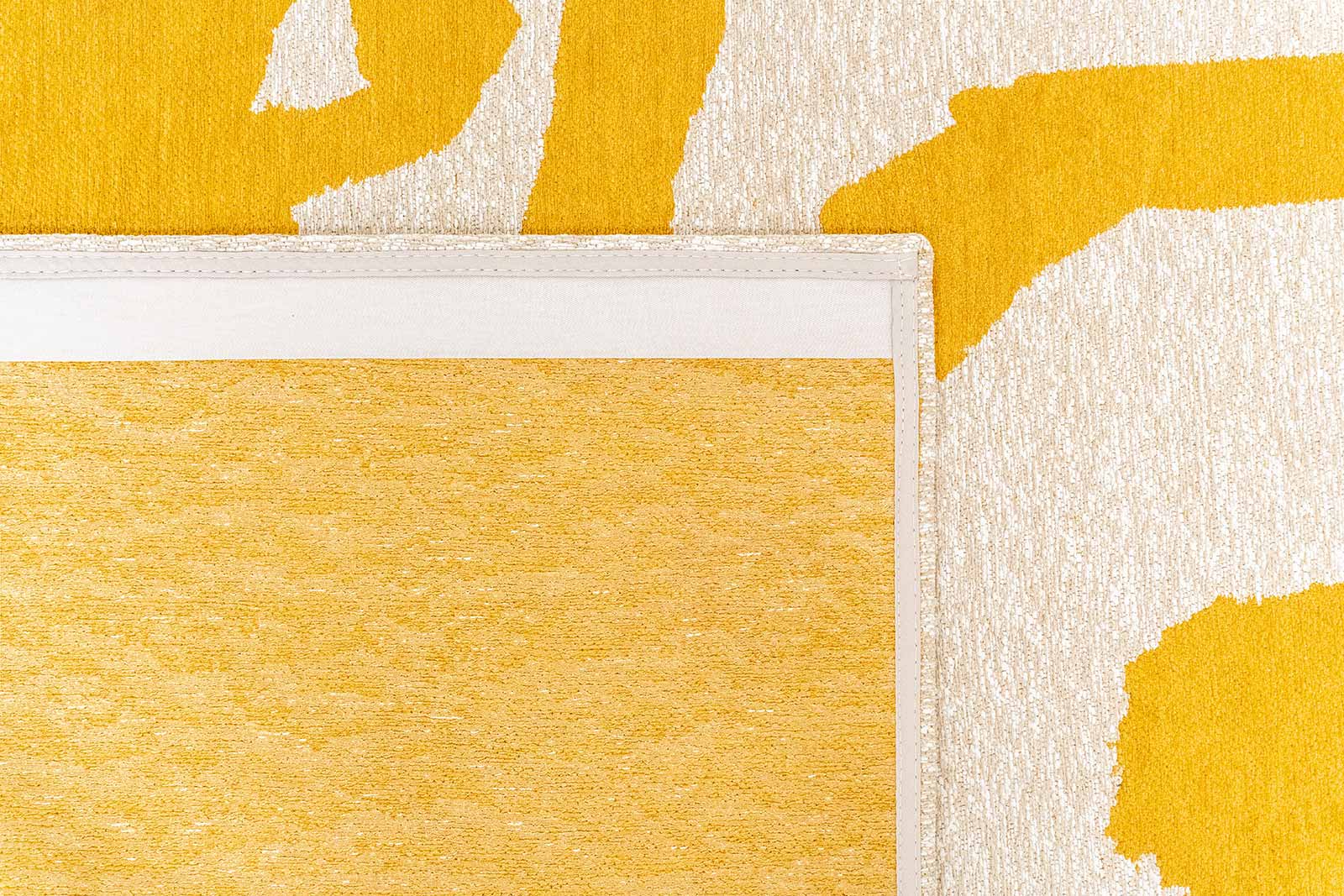 Louis De Poortere tapis Craft 2084 Ribbon Pure Yellow back