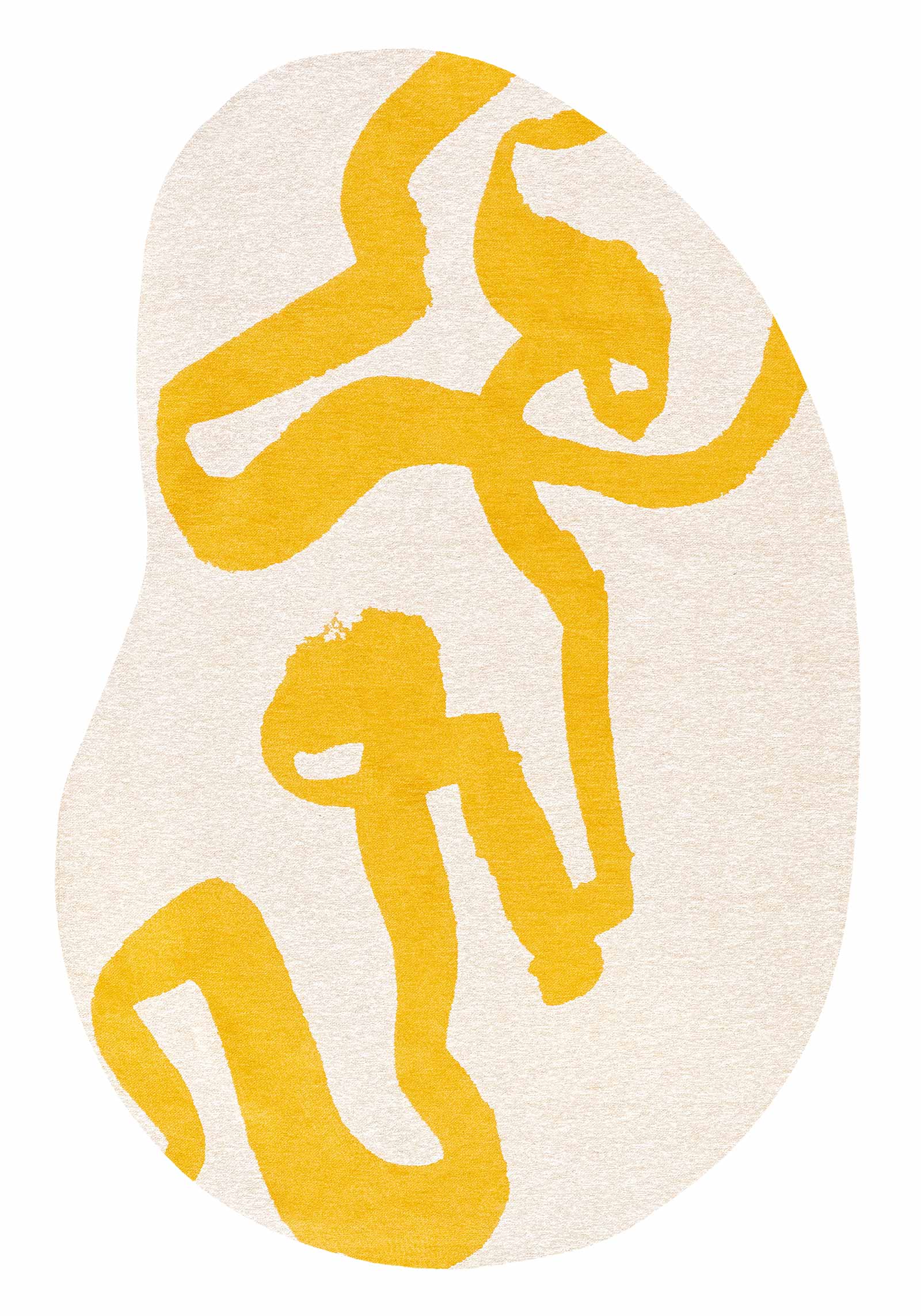 Louis De Poortere tapis Craft 2084 Ribbon Pure Yellow peanut 1